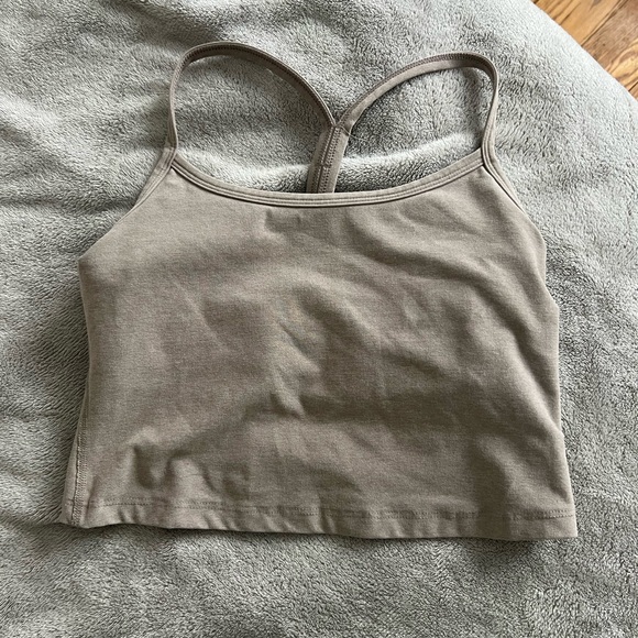 Beyond Yoga Tan Space Dye Crop Top Tank Medium - Picture 2 of 3